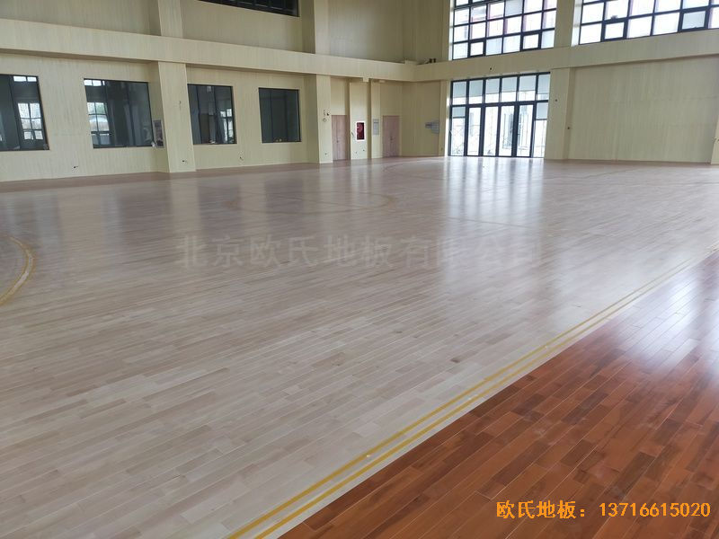 江蘇連云港消防隊(duì)運(yùn)動木地板安裝案例